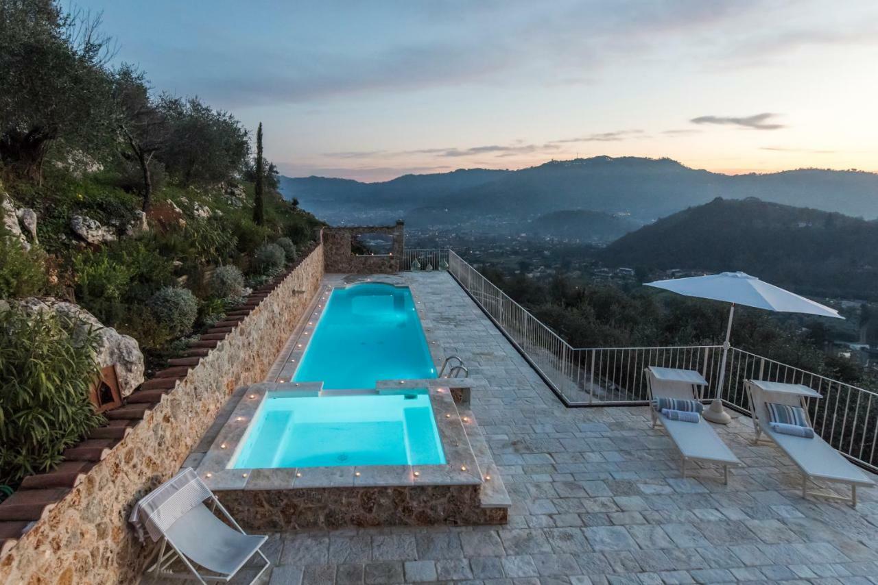 Charming Farmhouse In The Hills, Private Pool, Sea View, Dream Panorama Camaiore Buitenkant foto