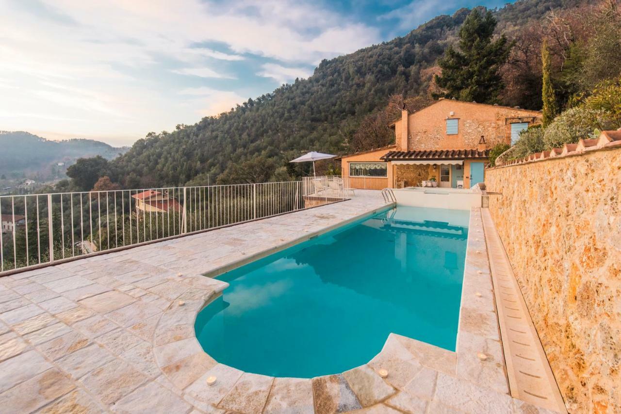 Charming Farmhouse In The Hills, Private Pool, Sea View, Dream Panorama Camaiore Buitenkant foto