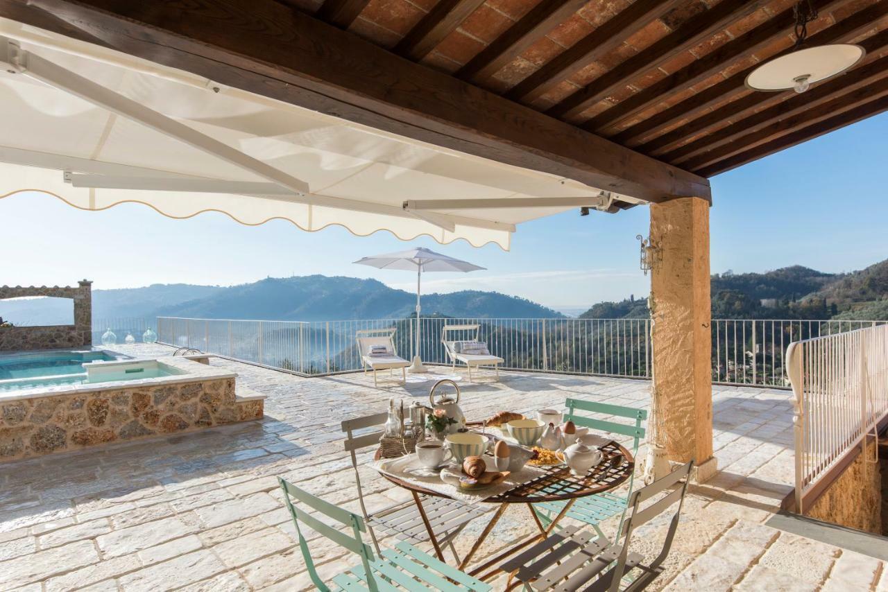 Charming Farmhouse In The Hills, Private Pool, Sea View, Dream Panorama Camaiore Buitenkant foto